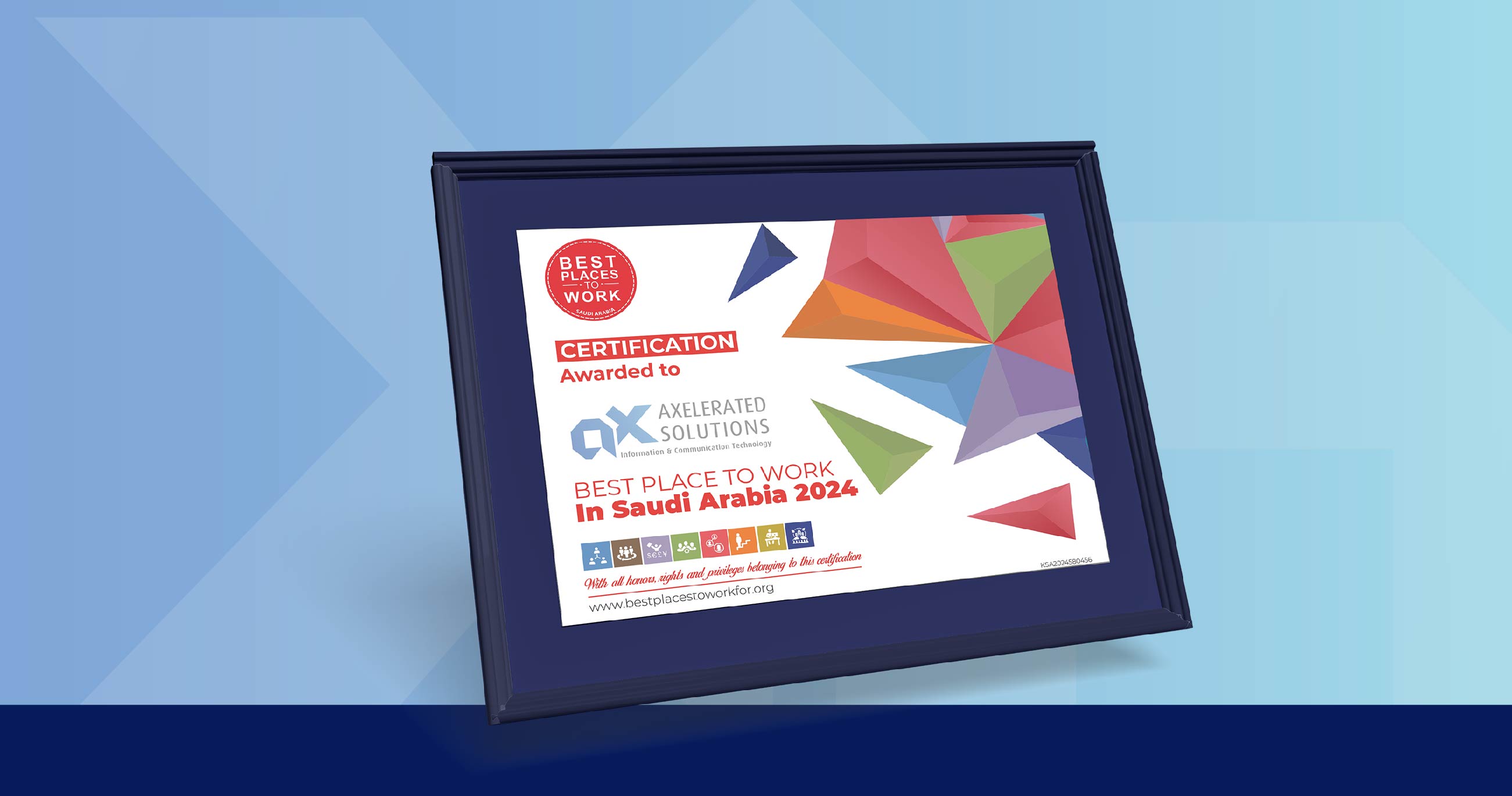شركة الحلول المتسارعة تحصد جائزة أفضل بيئة عمل لعام 2024